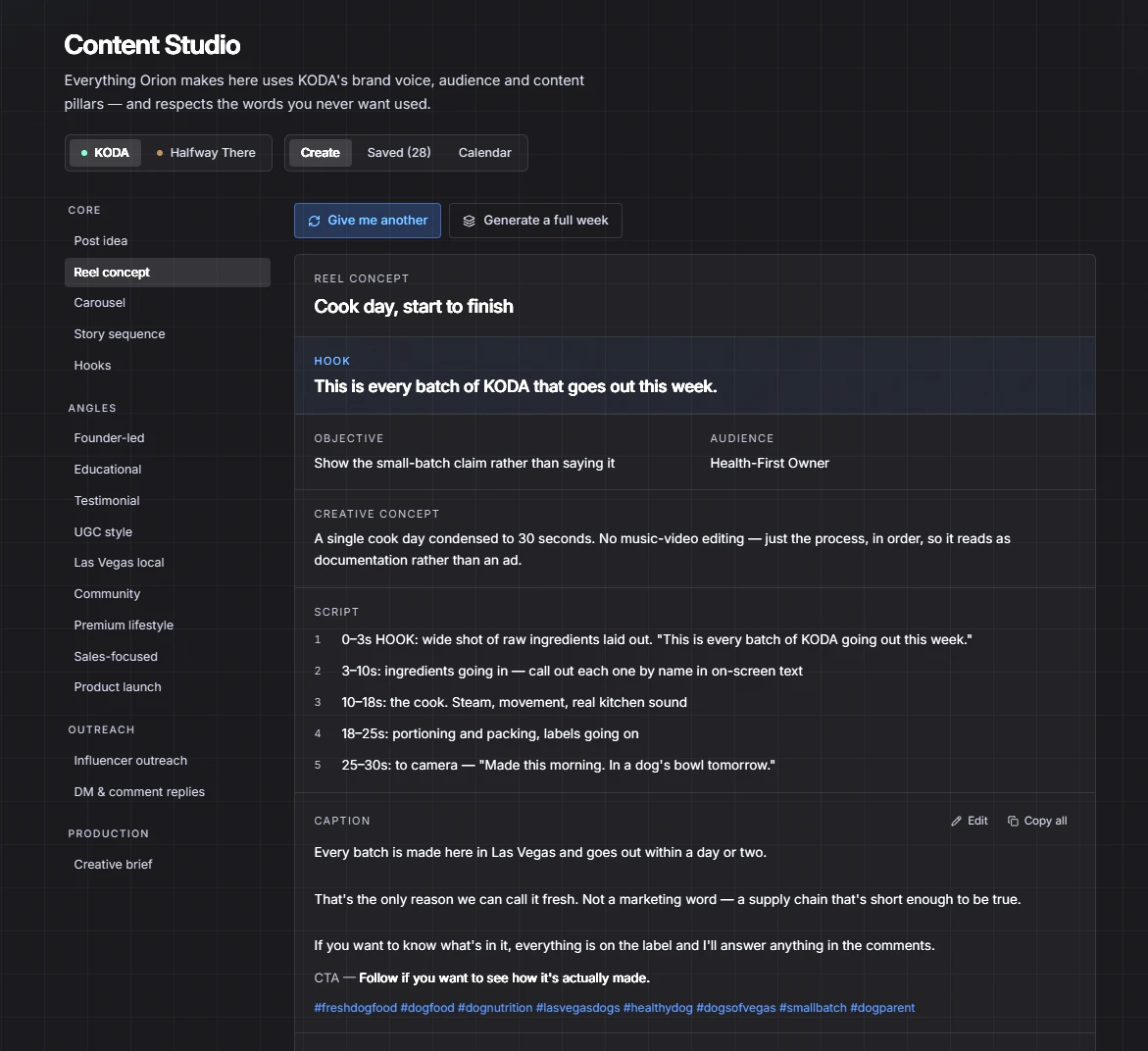 Orion Content Studio